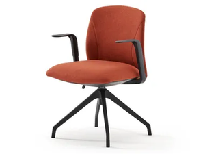 NOW - Upholstered fabric office chair with armrests _ ESTEL GROUP